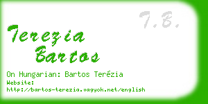 terezia bartos business card
